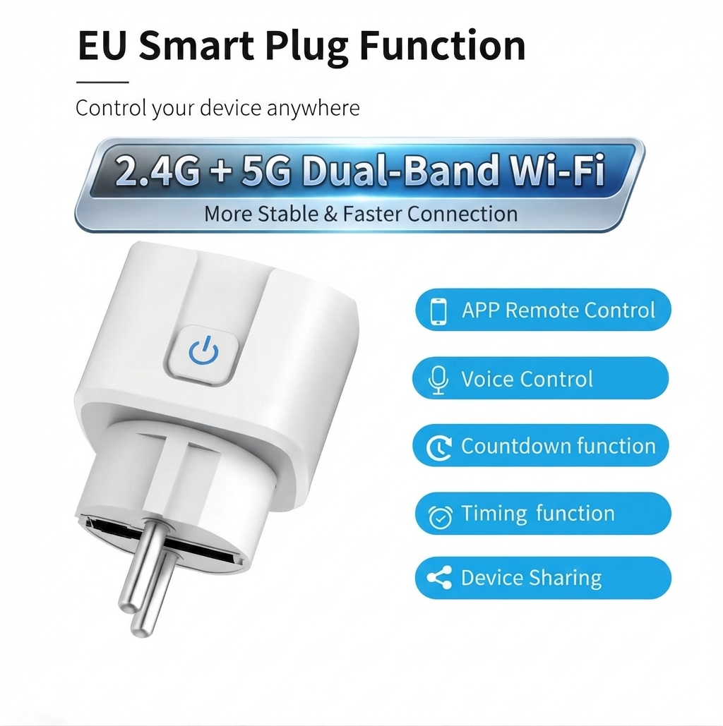 Tuya WiFi Dual-Band 2.4G&5G 16 - đánh giá và giá Timer Dual Outlet